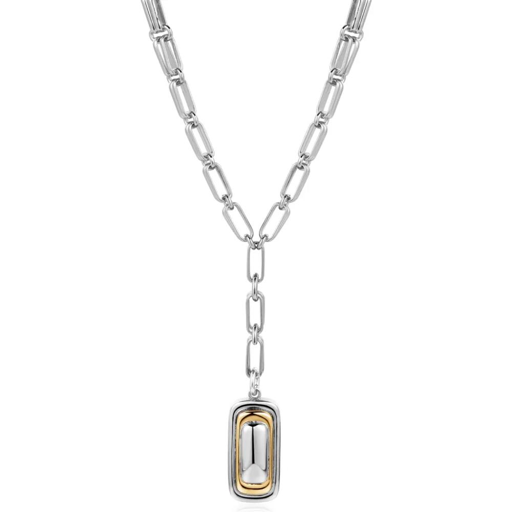 Luv AJ Dalia Two-Tone Y-Necklace in Silver Cover