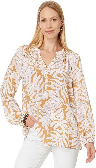 Lilly Pulitzer Elsa Top (Rattan Bon Vivants) Women's Blouse Cover