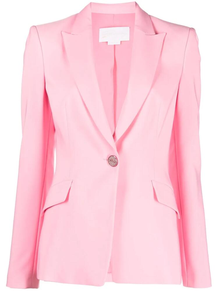 Genny tailored single-breasted blazer - Pink Cover