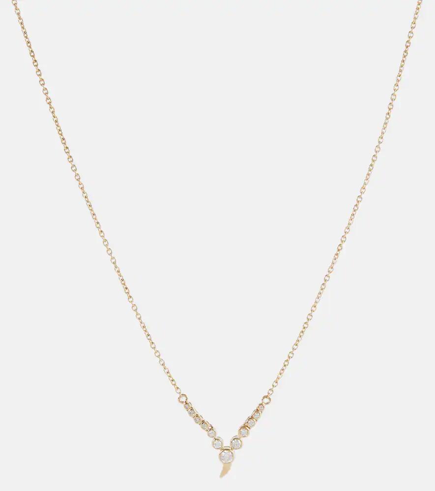 Ondyn Zen Small 14kt gold pendant necklace with diamonds Cover