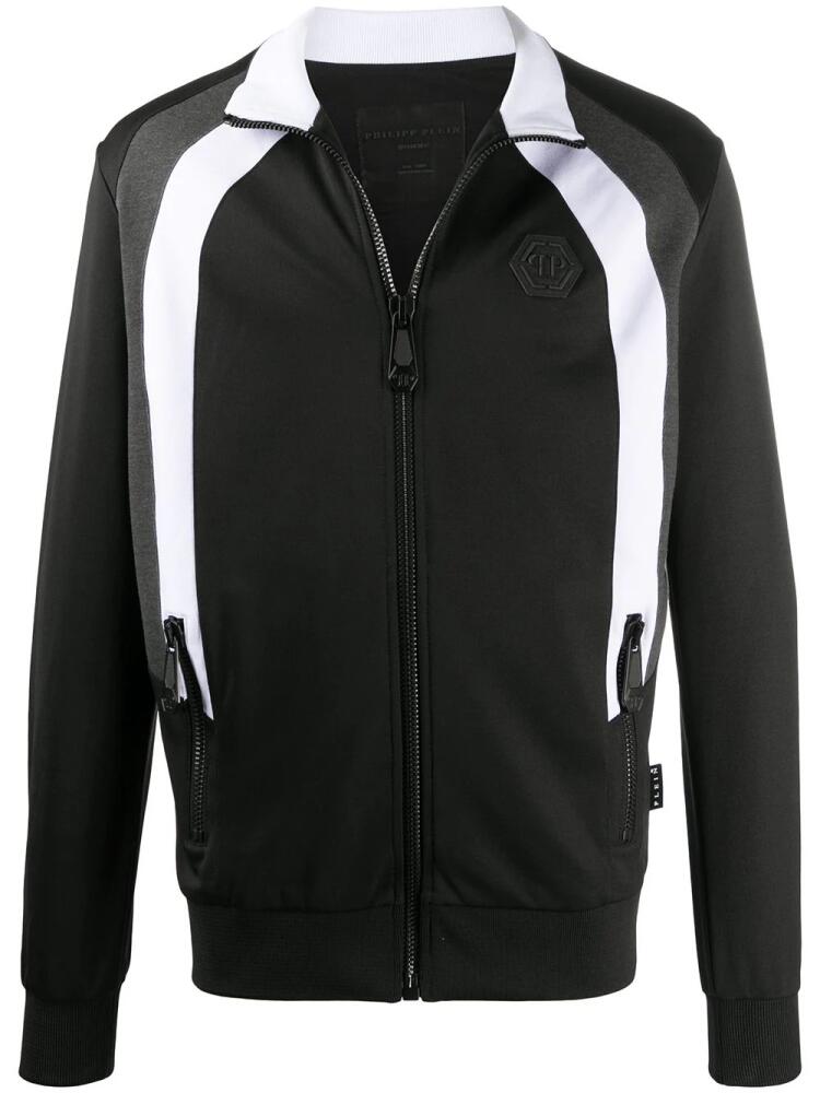 Philipp Plein skull logo track jacket - Black Cover