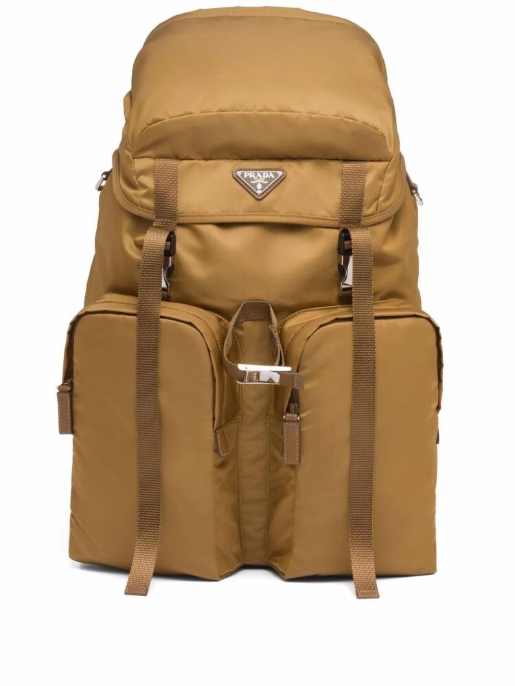 Prada Re-Nylon multi-pocket backpack - Brown Cover