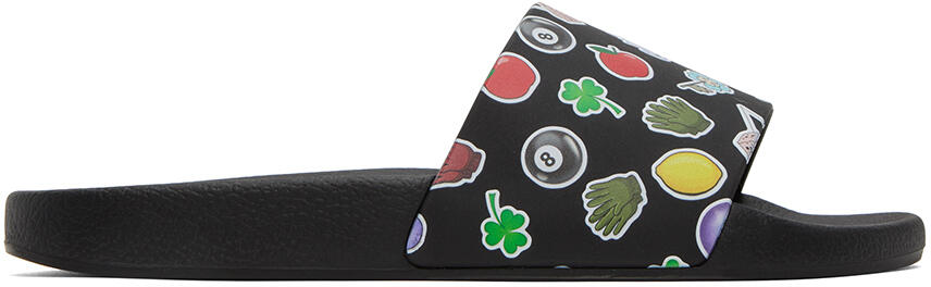 JW Anderson Black Sticker Slides Cover