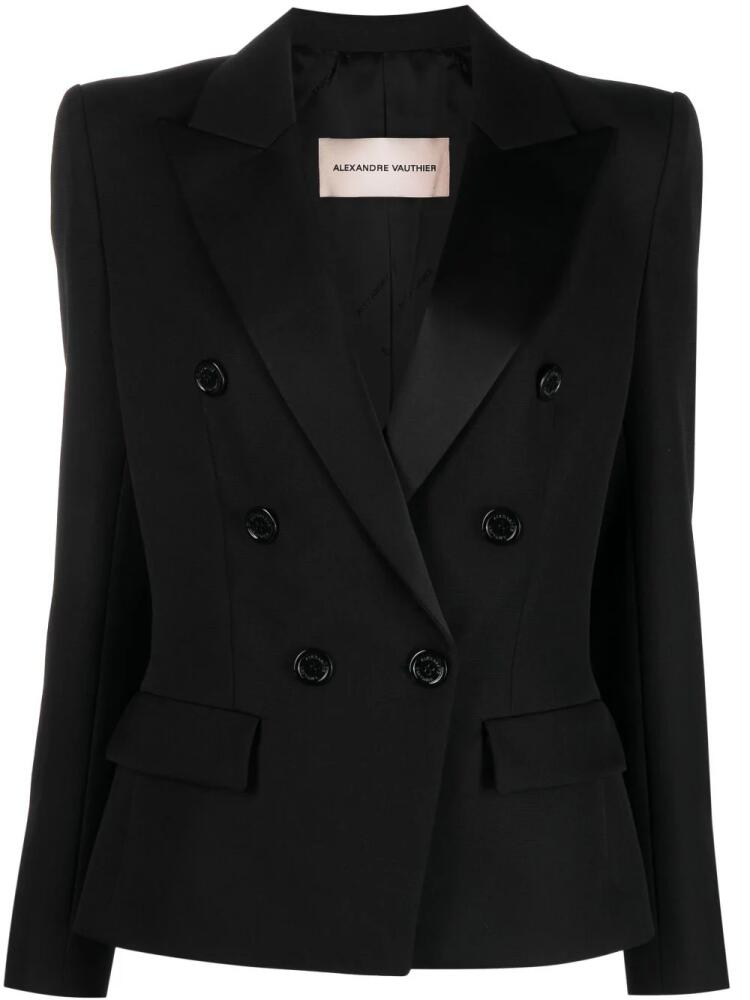 Alexandre Vauthier double-breasted wool blazer - Black Cover