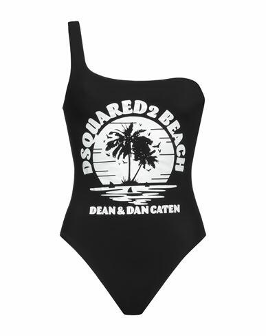 Dsquared2 Woman One-piece swimsuit Black Polyamide, Elastane Cover