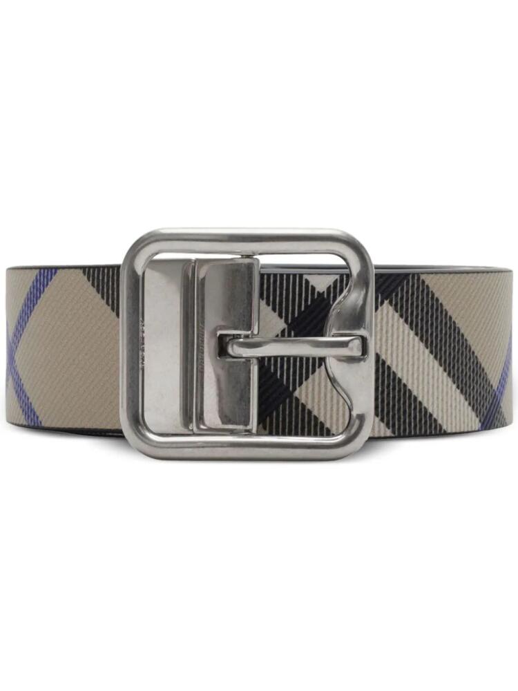 Burberry Reversible Check Buckle Belt - Black Cover