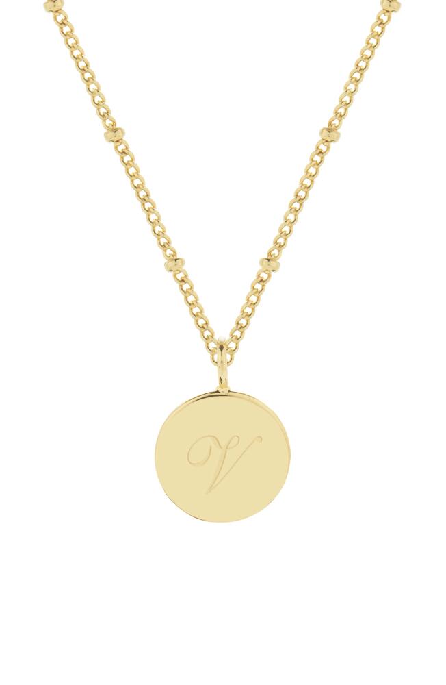 Brook and York Lizzie Initial Pendant Necklace in Gold V Cover