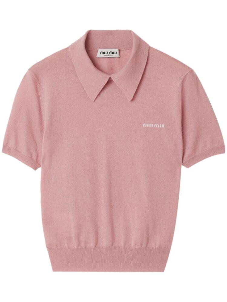 Miu Miu powder pink polo shirt Cover