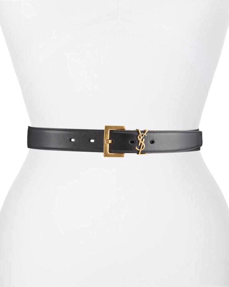 Saint Laurent Box Laque YSL Leather Belt Cover