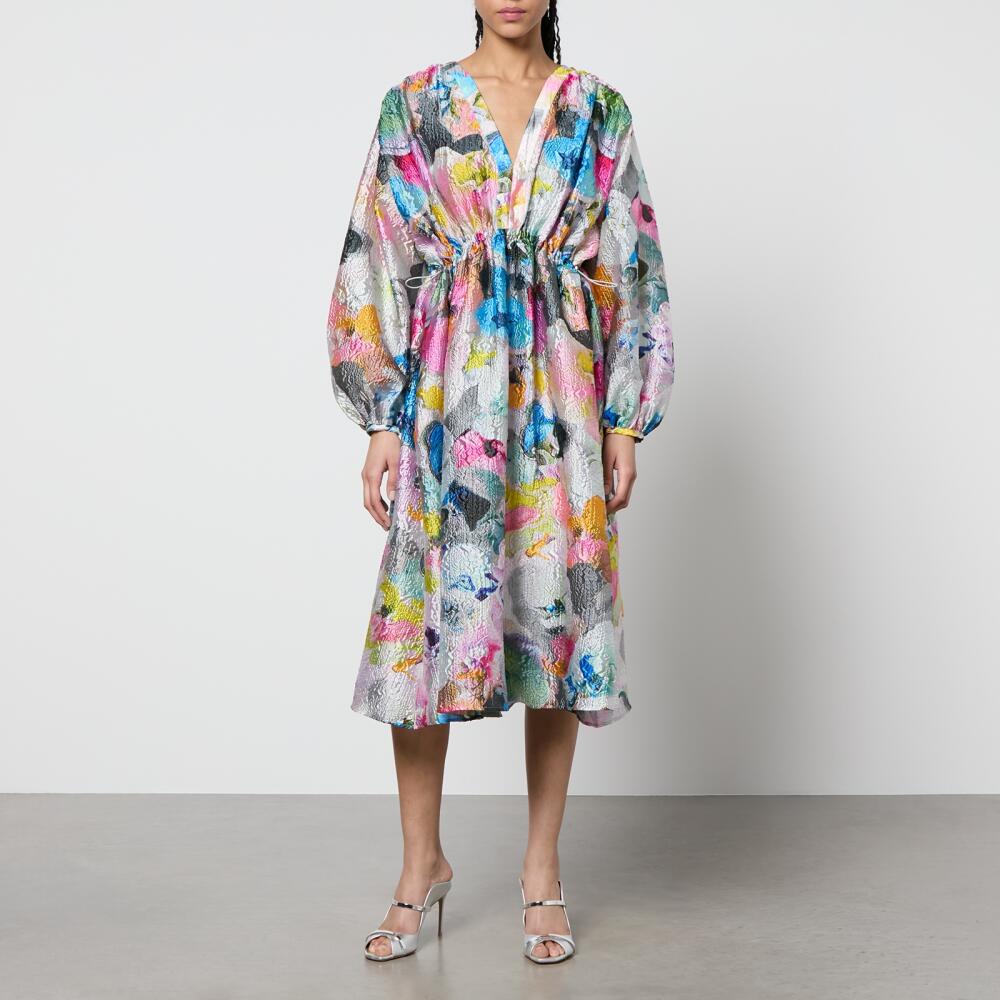 Stine Goya Veroma Floral-Print Jersey Midi Dress Cover