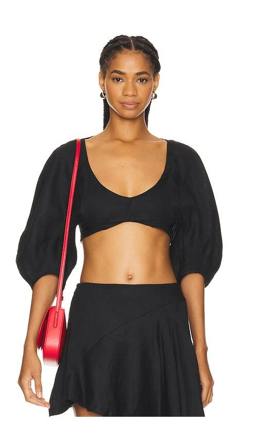 FAITHFULL THE BRAND Soleil Top in Black Cover