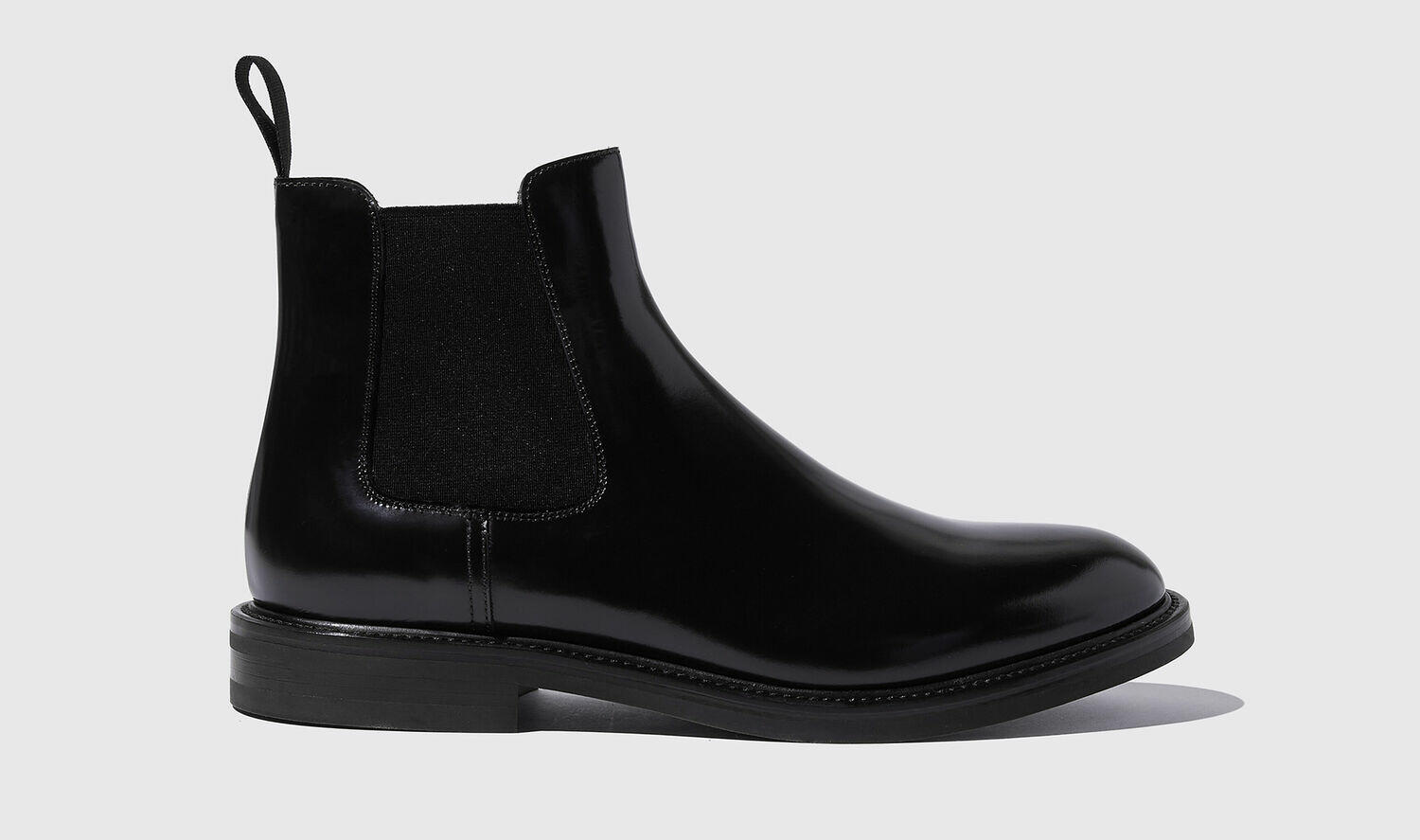 Scarosso Chelsea Boots Eric Black Bright Brushed calf leather Cover