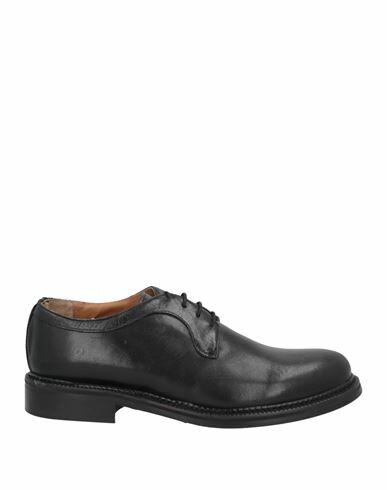 Bruno Verri Man Lace-up shoes Black Soft Leather Cover