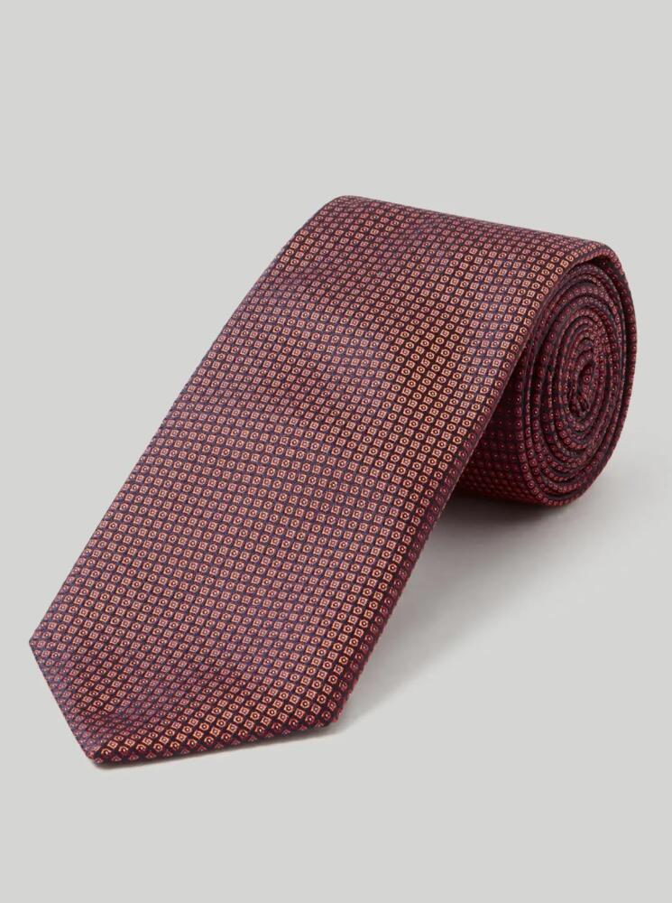 Robert Talbott Robert Micro Neat Necktie in Orange Cover