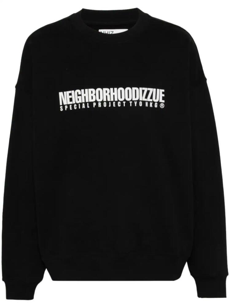 izzue logo print sweatshirt - Black Cover