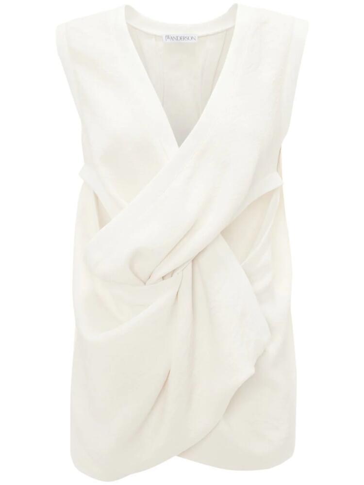 JW Anderson twist-front sleeveless top - White Cover