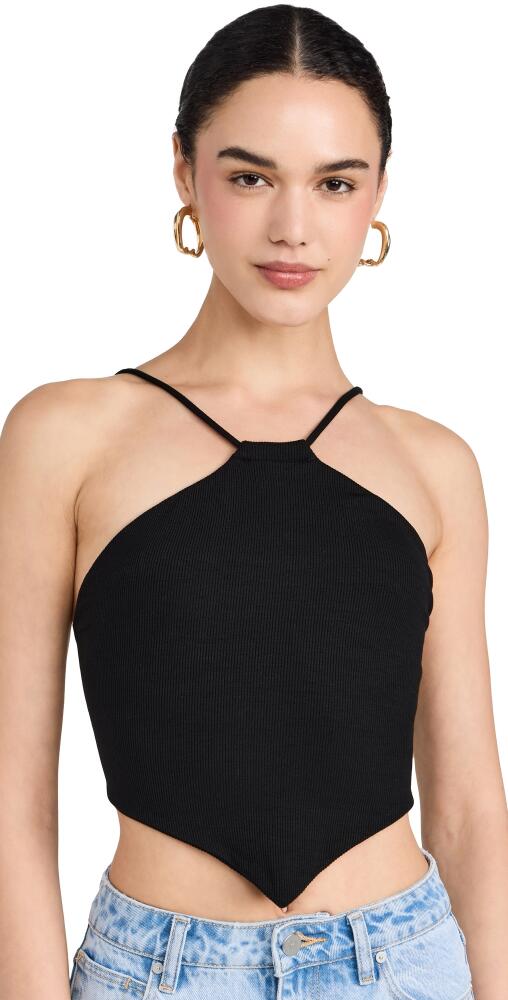 LNA Emmy Double Layer Ribbed Top Black Cover