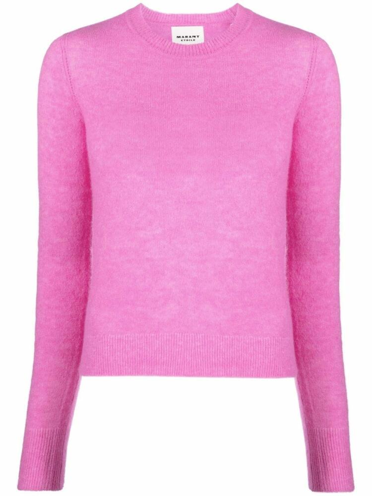 MARANT ÉTOILE crew-neck knitted jumper - Pink Cover