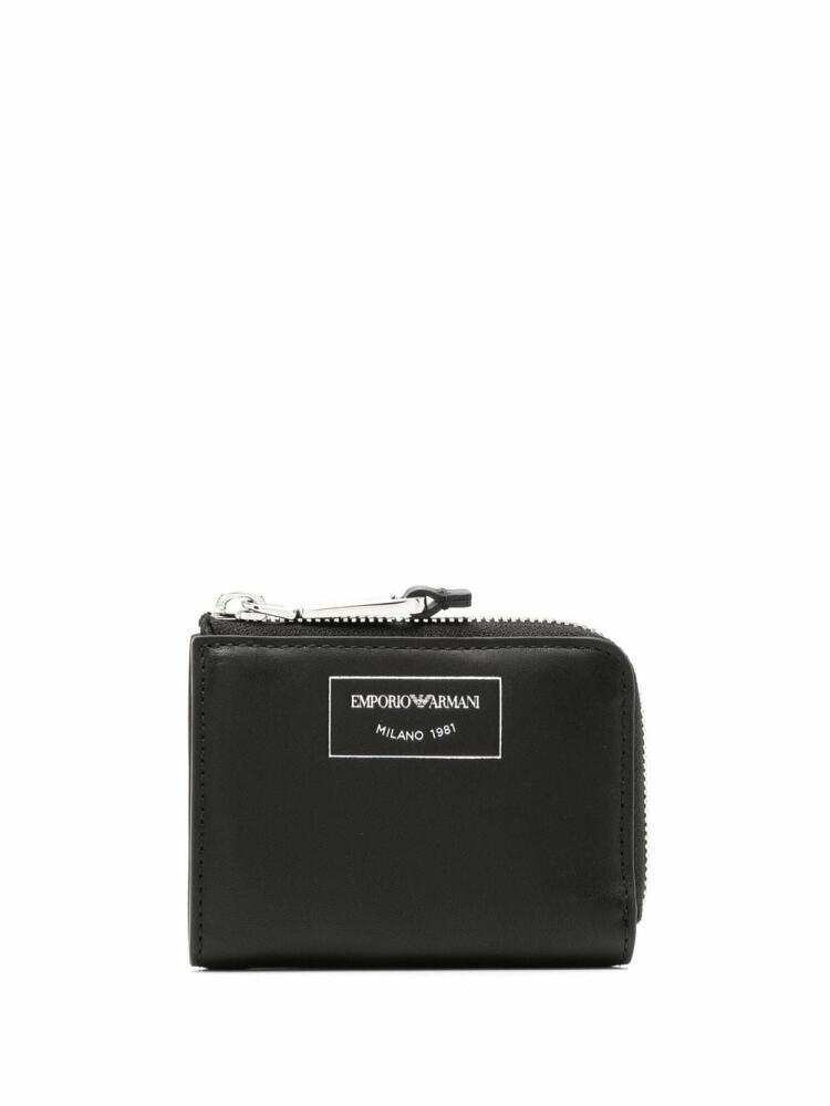 Emporio Armani zip-around small wallet - Black Cover