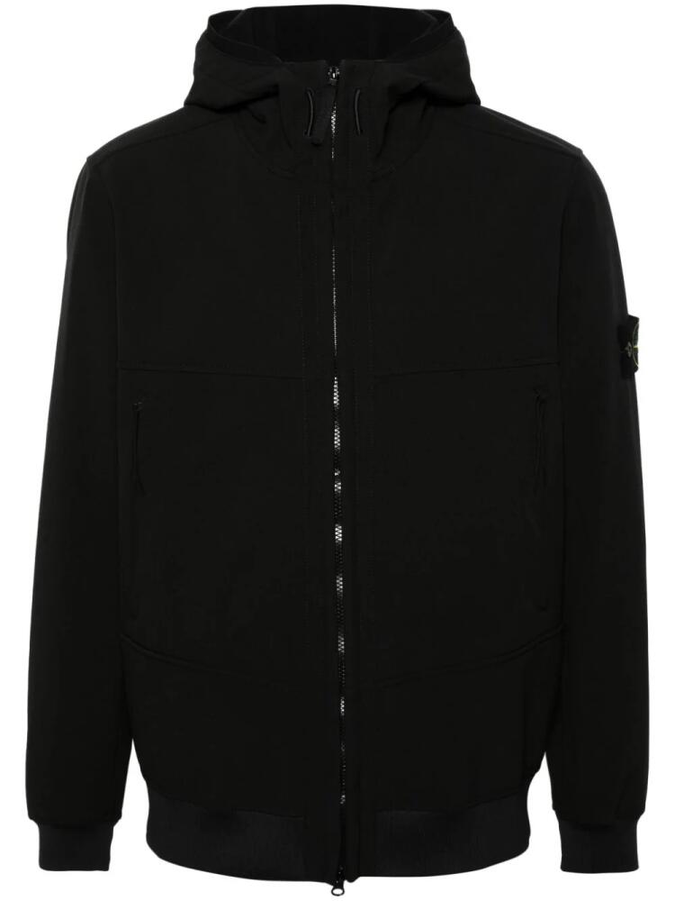 Stone Island Compass-logo zip-up jacket - Black Cover