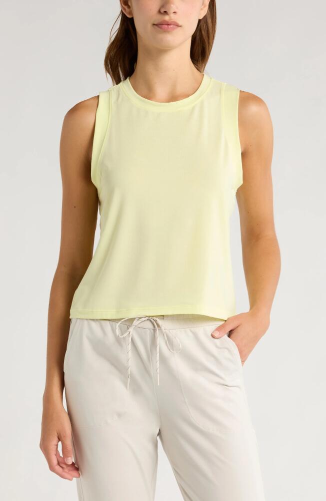 Zella Breathe Active Tank in Green Finch Cover