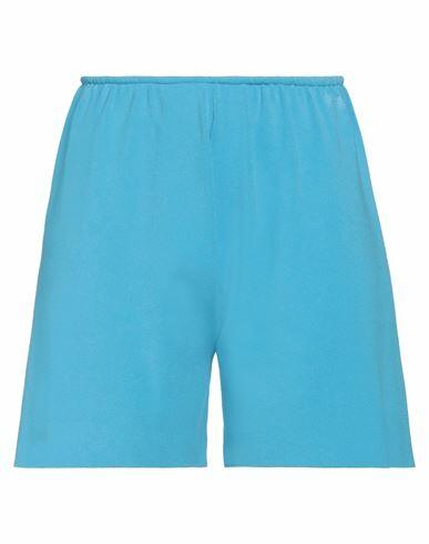 Kaos Woman Shorts & Bermuda Shorts Azure Viscose, Polyester Cover