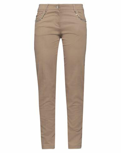 Cristinaeffe Woman Pants Sand Cotton, Lycra Cover