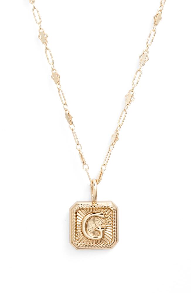 MIRANDA FRYE Harlow Initial Pendant Necklace in Gold - G Cover