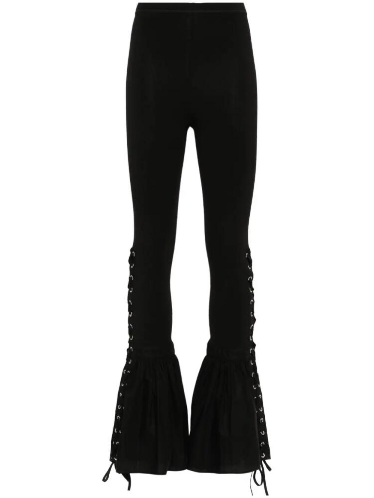 Chopova Lowena Poppy flared trousers - Black Cover