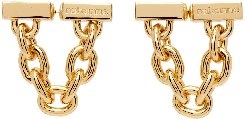 Rabanne Gold Chain-Link Earrings Cover