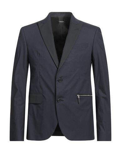 Costume National Man Blazer Midnight blue Cotton Cover