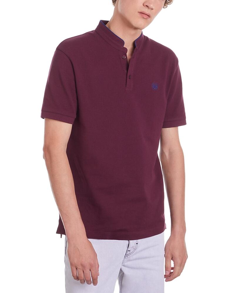 The Kooples Slim Fit Pique Short Sleeve Polo Shirt Cover