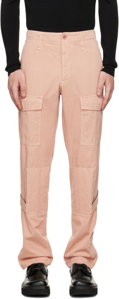 Dries Van Noten Pink Paneled Cargo Pants Cover