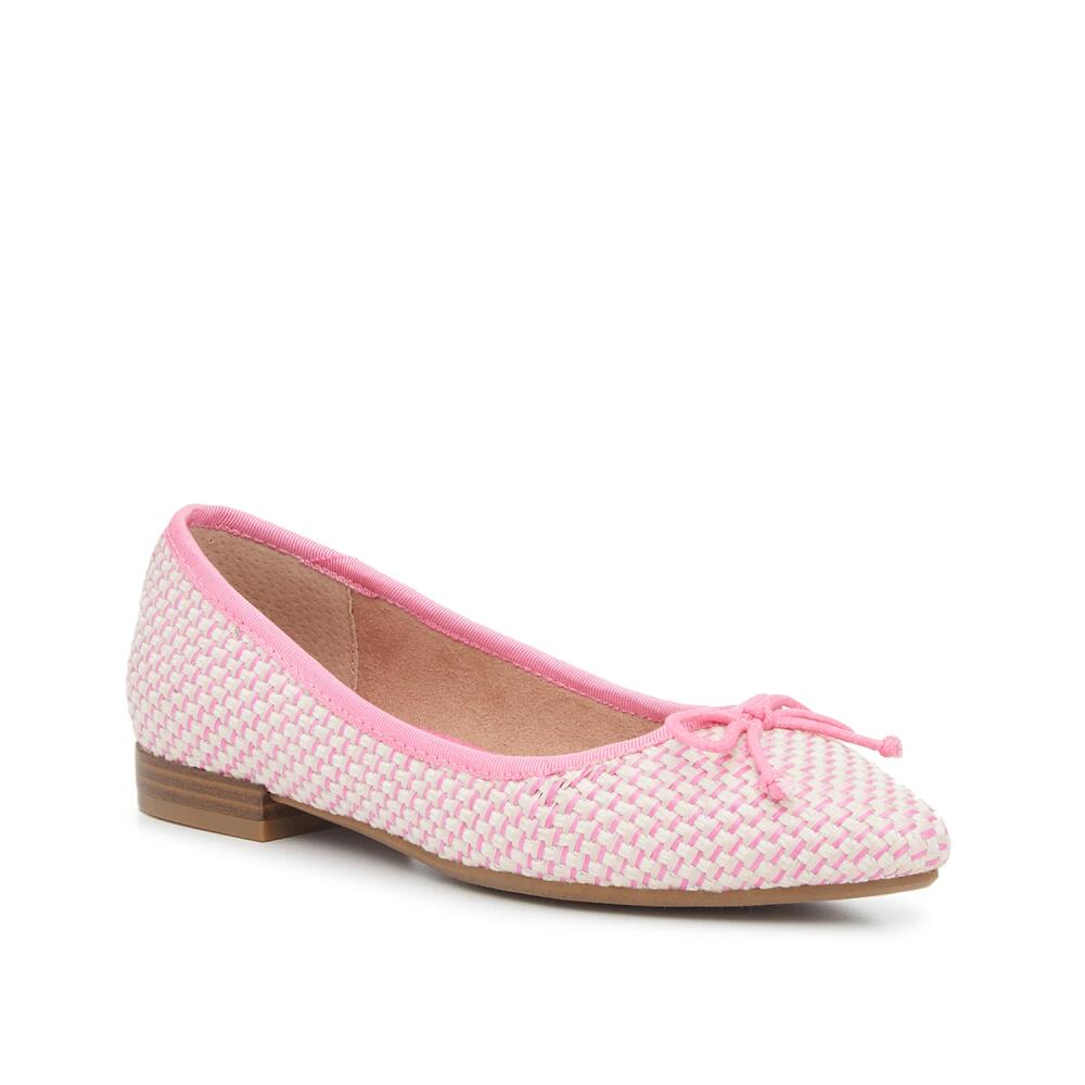 Kelly & Katie Abby Flat | Women's | Pink/Ivory Fabric Cover