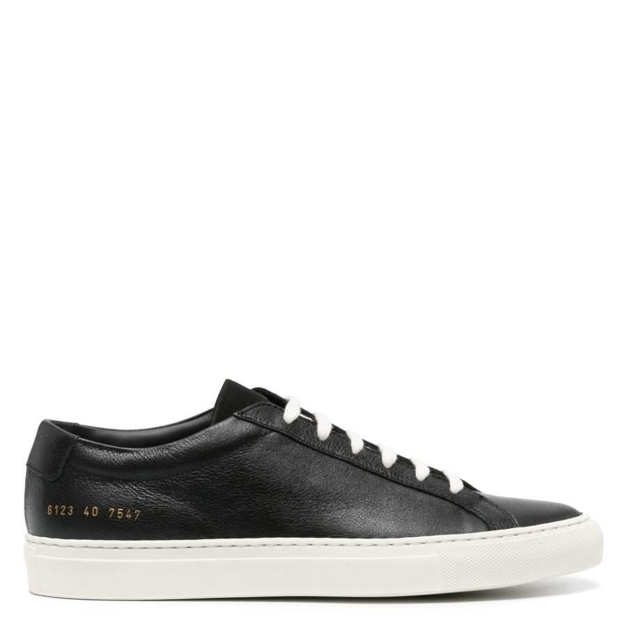 Common Projects Black Nubuck Achilles Sneakers Cover