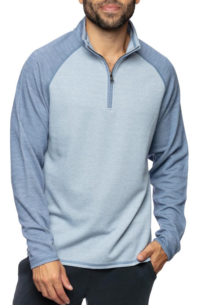 Fundamental Coast Montauk Quarter Zip Top in Indigo Cover