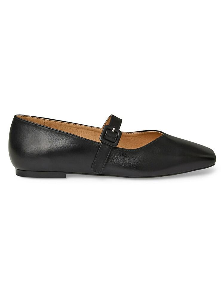 Bruno Magli Women's Elissa Leather Flat Pumps - Black Cover