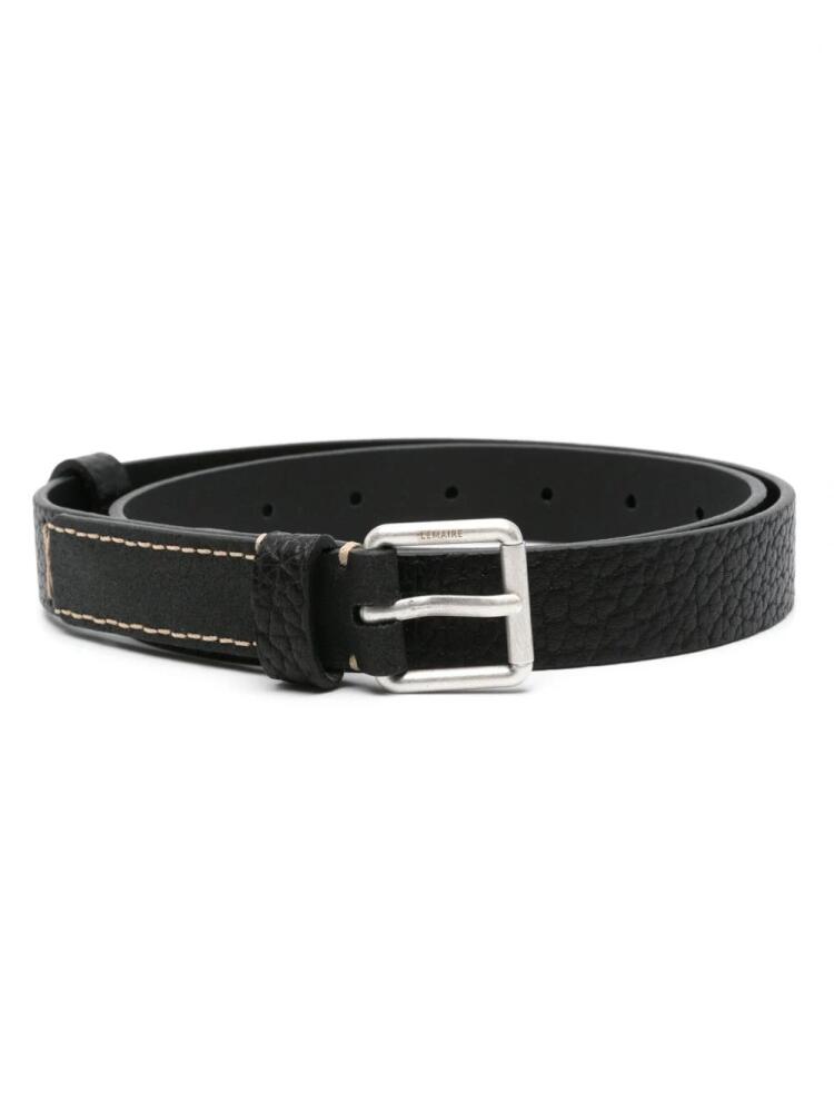 LEMAIRE stitched leather belt - Black Cover