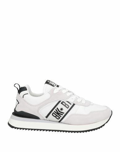 Bikkembergs Man Sneakers White Soft Leather, Textile fibers Cover