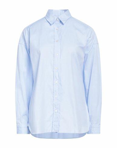 Finamore 1925 Woman Shirt Sky blue Cotton Cover