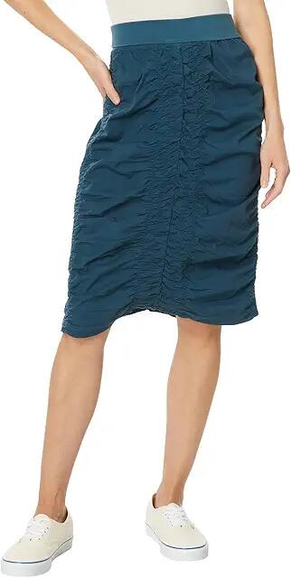 XCVI High-Waist Midi Trace Skirt (Sea Port) Women's Skirt Cover