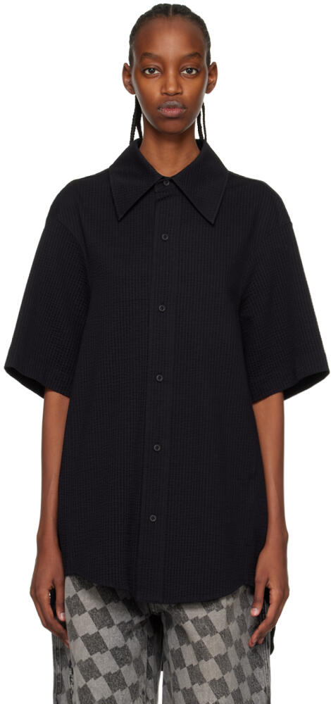 ADER error Black Oversized Shirt Cover