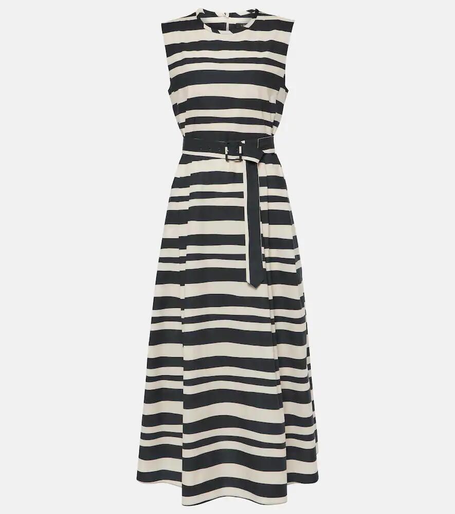 'S Max Mara Esmeralda striped cotton midi dress Cover