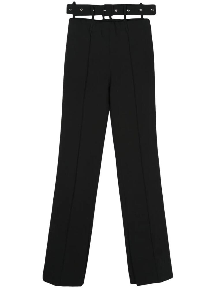 Rokh belt-detail straight trousers - Black Cover