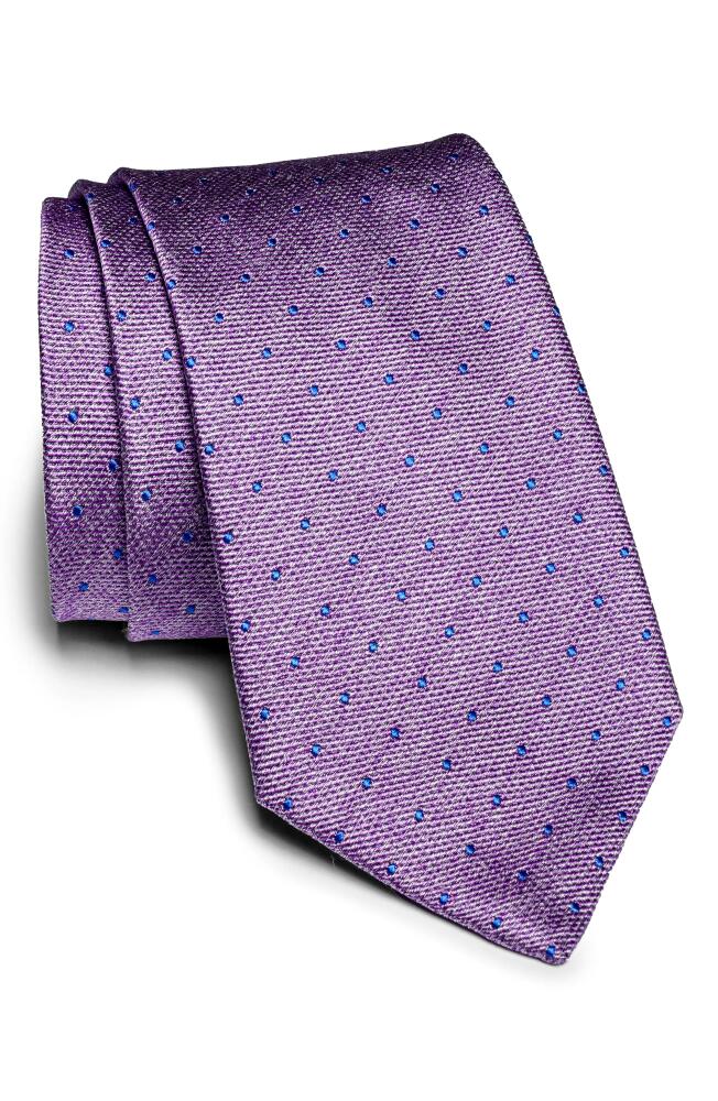 Jack Victor Metcalfe Neat Dot Silk Tie in Lilac Cover