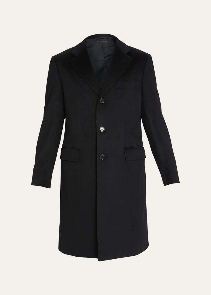 Brioni Men's Solid Cashmere Topcoat Cover