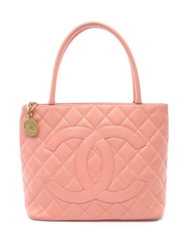 CHANEL Pre-Owned 1991-1994 Medallion tote bag - Pink Cover