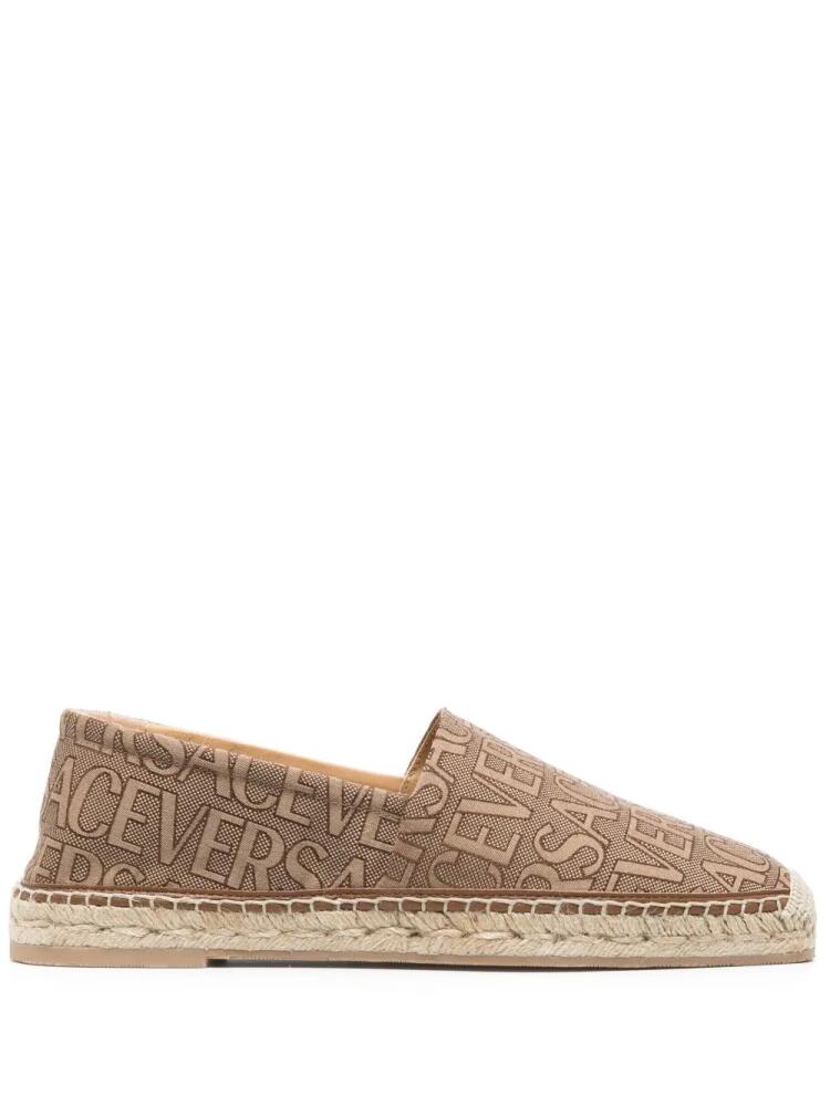 Versace Versace Allover-print espadrilles - Neutrals Cover