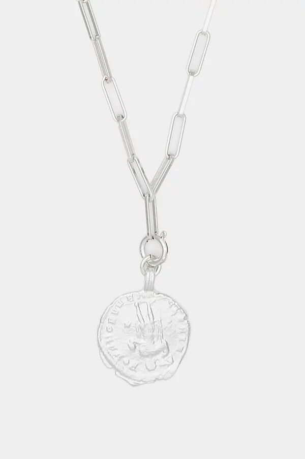 Deux Lions Jewelry Sophia Charm on Cairo Link Chain Cover