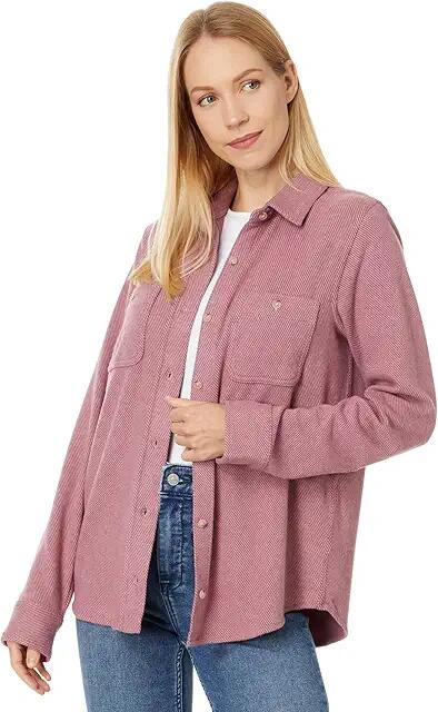 Faherty Legend Sweater Shirt (Rose Twill) Women's Clothing Cover